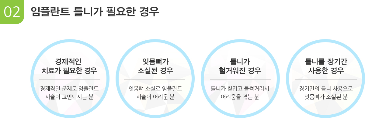 임플란트 틀니가 필요한 경우